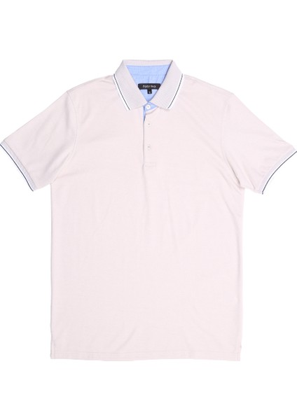 Comfort Erkek Bej Polo T-Shirt