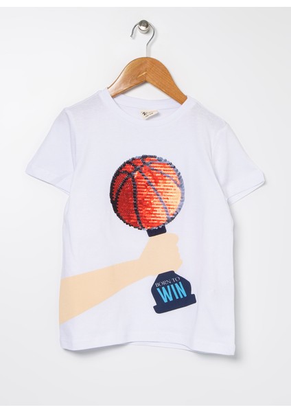 Erkek Çocuk Bisiklet Yaka T-Shirt