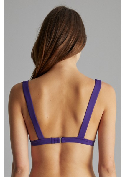 Mor Basic Derin V Bikini Üstü modelleri