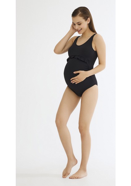 Siyah Basic Maternity Mayo indirimleri
