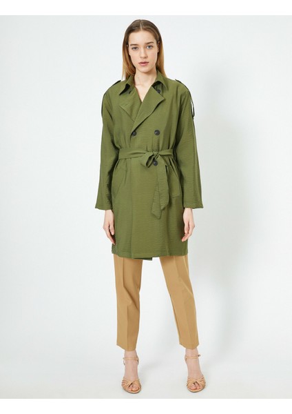 Cepli Beli Kuşaklı Trençkot modelleri