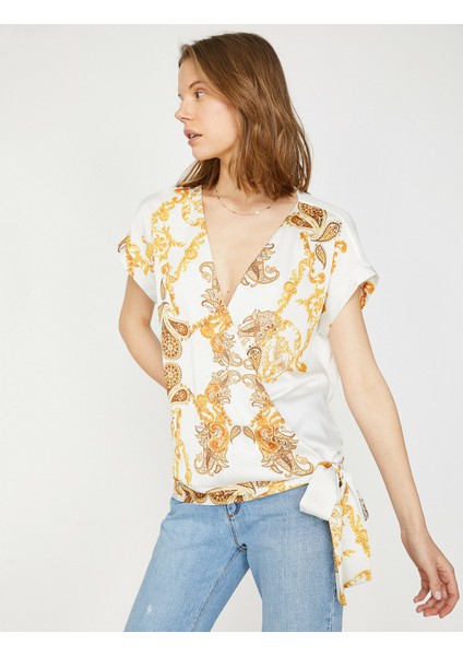Kadın Desenli T-Shirt