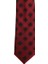 Siyah Kareli Bordo Slim Kravat Sks-3 2