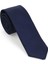 Lacivert Oxford Model Mendilli Slim Kravat-Brianze 1