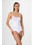 Ince Ip Askılı 16888 Örme Seamless Dikişsiz Soft Basic Kadın Parlak Korsajlı Korse Atlet 1