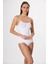 Ince Ip Askılı 16888 Örme Seamless Dikişsiz Soft Basic Kadın Parlak Korsajlı Korse Atlet 3