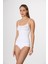 Ince Ip Askılı 16888 Örme Seamless Dikişsiz Soft Basic Kadın Parlak Korsajlı Korse Atlet 4