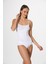Ince Ip Askılı 16888 Örme Seamless Dikişsiz Soft Basic Kadın Parlak Korsajlı Korse Atlet 5