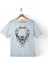 Skull Knıfe Illustratıon Kuru Kafa Bıçak Çakı Çocuk T-Shirt 1