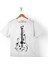 Gitar Çizim Tasarım Nota Müzik Sol Anahtarı Çocuk T-Shirt 1