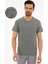 Erkek Siyah Slim Fit Bisiklet Yaka Tişört 50218507-VR046 1