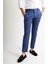 Kroko Kumaş Slim Fit Indigo Erkek Pantolon Riva 1