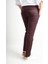 Slim Fit Yandan Cep Bordo Erkek Pantolon Bolu 4