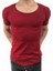 ByBülent Erkek Oval Yaka Tişört Açık Yaka Likralı Slim Fit T-Shirt Bordo VR014 1