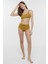 Yağ Yeşili Circle Tek Omuz Bikini Üstü 5