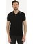 Pierre Cardin Erkek Siyah Slim Fit Polo Yaka Triko Kazak 50222958-VR046 2