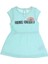 Kız Bebek Baskılı Mint Elbise 1