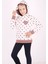Kız Çocuk Komple Kalp Desenli Sweatshirt 1
