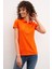 Kadın Nar Çiçeği Basic T-Shirt 50222743-VR039 1