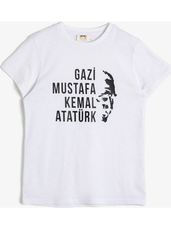 Koton Erkek Çocuk Atatürk Baskılı T-Shirt