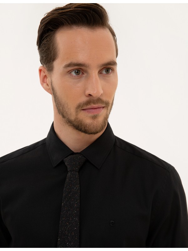 Lacivert Slim Fit Gomlek Pierre Cardin