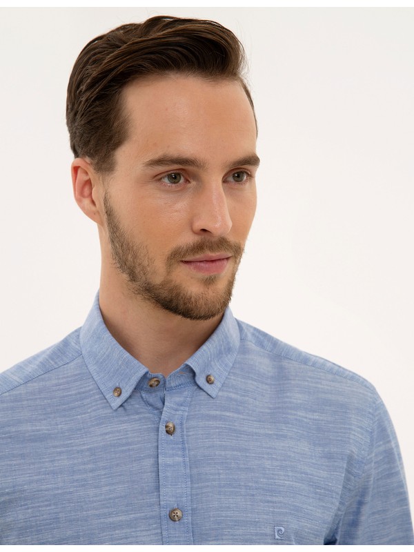 Beyaz Slim Fit Basic Gomlek Pierre Cardin