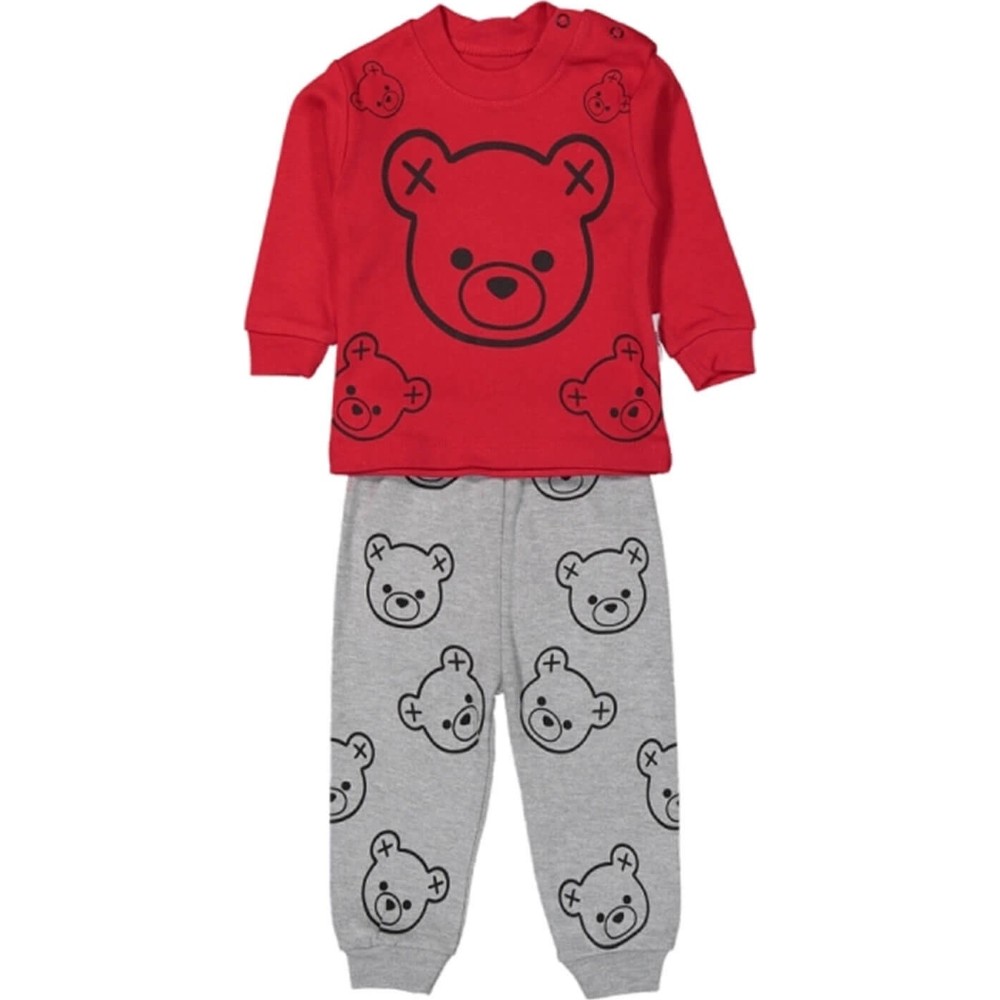 Ponçik Ayılı Desenli Erkek Bebek Pijama Takım Fiyatı