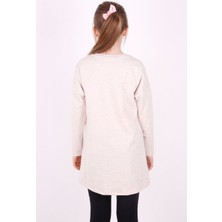 Toontoy Kız Çocuk CHİC Yazılı Taş İşlemeli Tunik