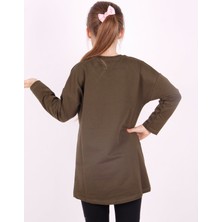 Toontoy Kız Çocuk CHİC Yazılı Taş İşlemeli Tunik