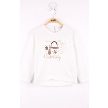 Toontoy Kız Çocuk Çanta Nakışlı Sweatshirt