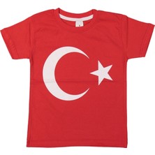 Durul Store Türk Bayraklı Çocuk Tişört 11 - 12 Yaş