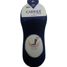 Carrier Plus Bambu Dikişsiz Erkek Babet Çorap  Kaymaz SilikonluSiyah 12' li