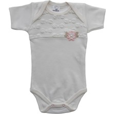 Bebelinna Çiçek Desenli Kız Çıtçıtlı Body
