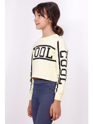 Toontoy Kız Çocuk Cool Baskılı Sweatshirt