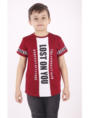 Toontoy Erkek Çocuk Yazı Baskılı T-Shirt