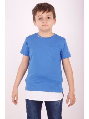 Toontoy Erkek Çocuk Cepli Pamuklu T-Shirt