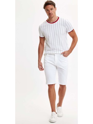 DeFacto Beş Cep  Regular Fit Bermuda Şort N2251AZ20SM
