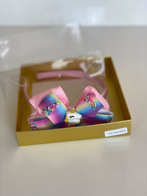 Queen Accessories Açık Pembe Unicorn Lu Saten Taç   Anne Kız Çocuk Bebek  Taç