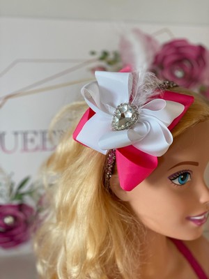 Queen Accessories Neon Pembe Unicornlu Luxury Anne Kız Çocuk Hediye Kına Düğün Tak Çıkar Taç