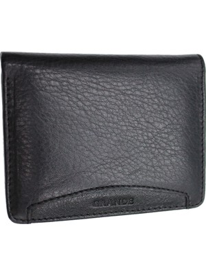 Grande 702 Deri Erkek Cüzdan Kartlık Siyah