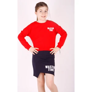 Kız Çocuk Wasting Baskılı Etekli Takım