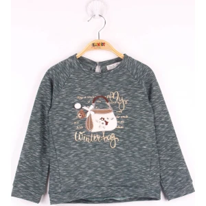 Kız Çocuk Çanta Nakışlı Sweatshirt