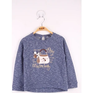 Kız Çocuk Çanta Nakışlı Sweatshirt