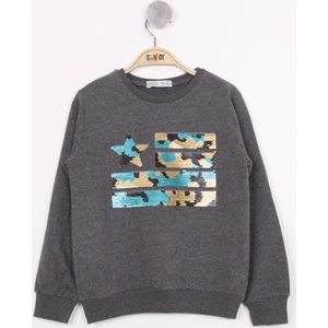 Erkek Çocuk Kamuflaj Pullu Sweatshirt