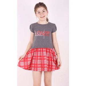 Kız Çocuk Baskılı Desenli Elbise