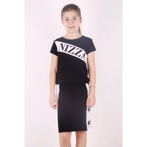 Kız Çocuk Yıldız Baskılı Etekli Takım