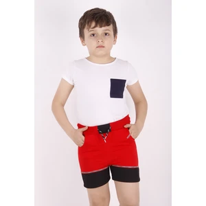 Erkek Çocuk Sport Şeritli Garnili Şort