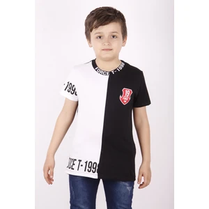 Erkek Çocuk Force Baskılı Parçalı T-Shirt