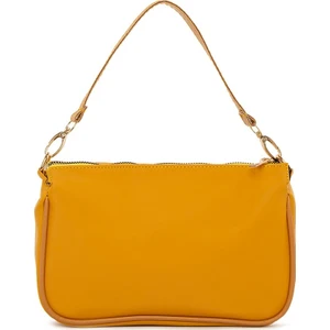 Sarı Saten Fitilli Baget Çanta