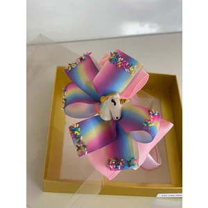 Queen Accessories Açık Pembe Unicorn Lu Saten Taç   Anne Kız Çocuk Bebek  Taç